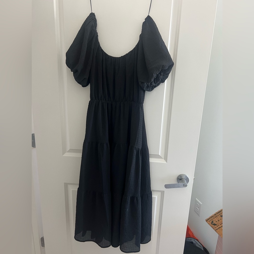 Astr black midi dress from Nordstrom